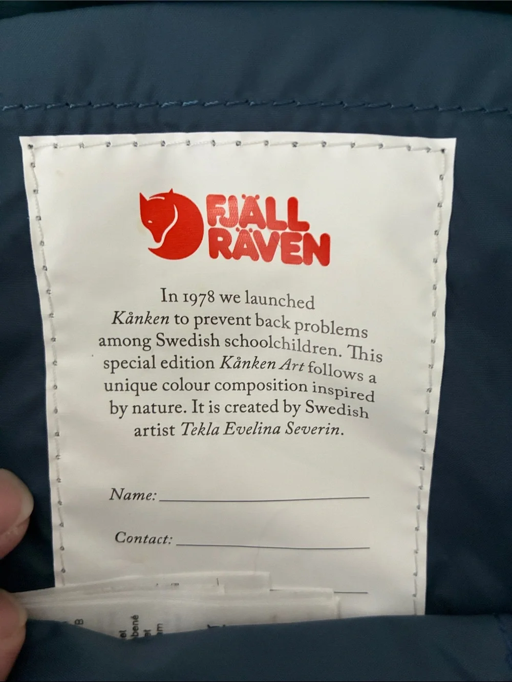 Fjallraven Kanken Kids Mini Backpack - Teal & Navy & Pink